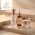 BalmRay Radiant Renewal Skincare Trio – Radiant Renewal Serum, Radiant Harmony Facial Oil and Contour Eye Balm