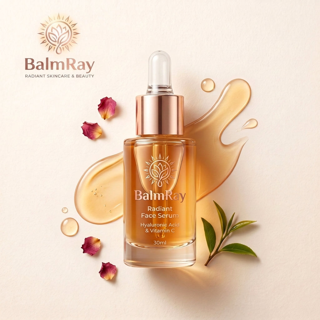BalmRay Radiance Elixir and Eye Revitalize Duo – Hydrating Facial Serum and Comforting Eye Cream Set